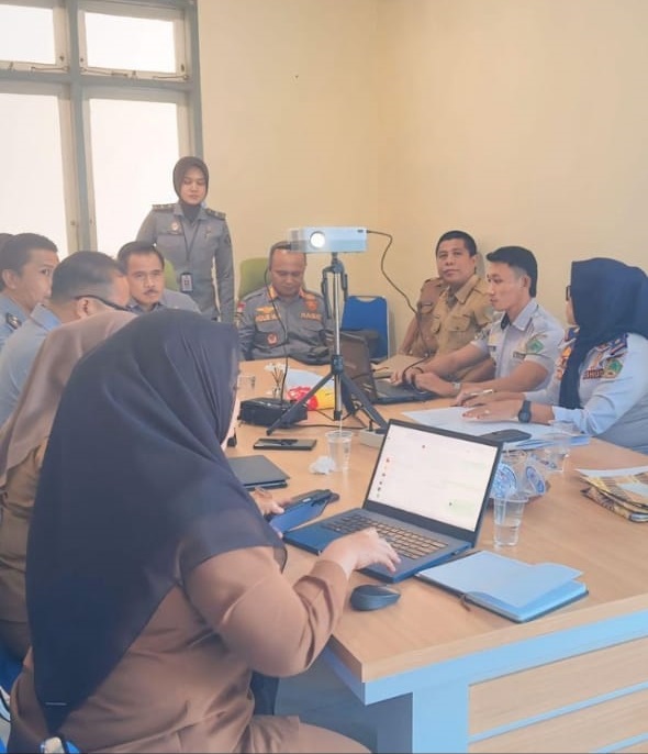 Dalam Rangka Koordinasi dengan Kementrian Hukum dan Ham Terkait Perbup tentang Parkiran di Tepi Jalan dan Penyusunan Dokumen Andalin