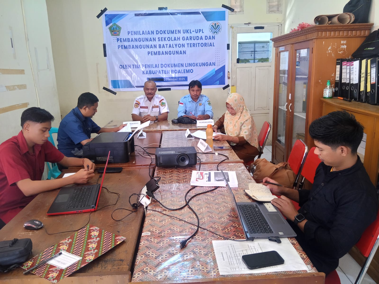 Dalam Rangka Penilaian Dokumen UKL-UPL Pembangunan Batalyon Teritorial Oleh Tim Penilai Kabupaten Boalemo Tahun 2025