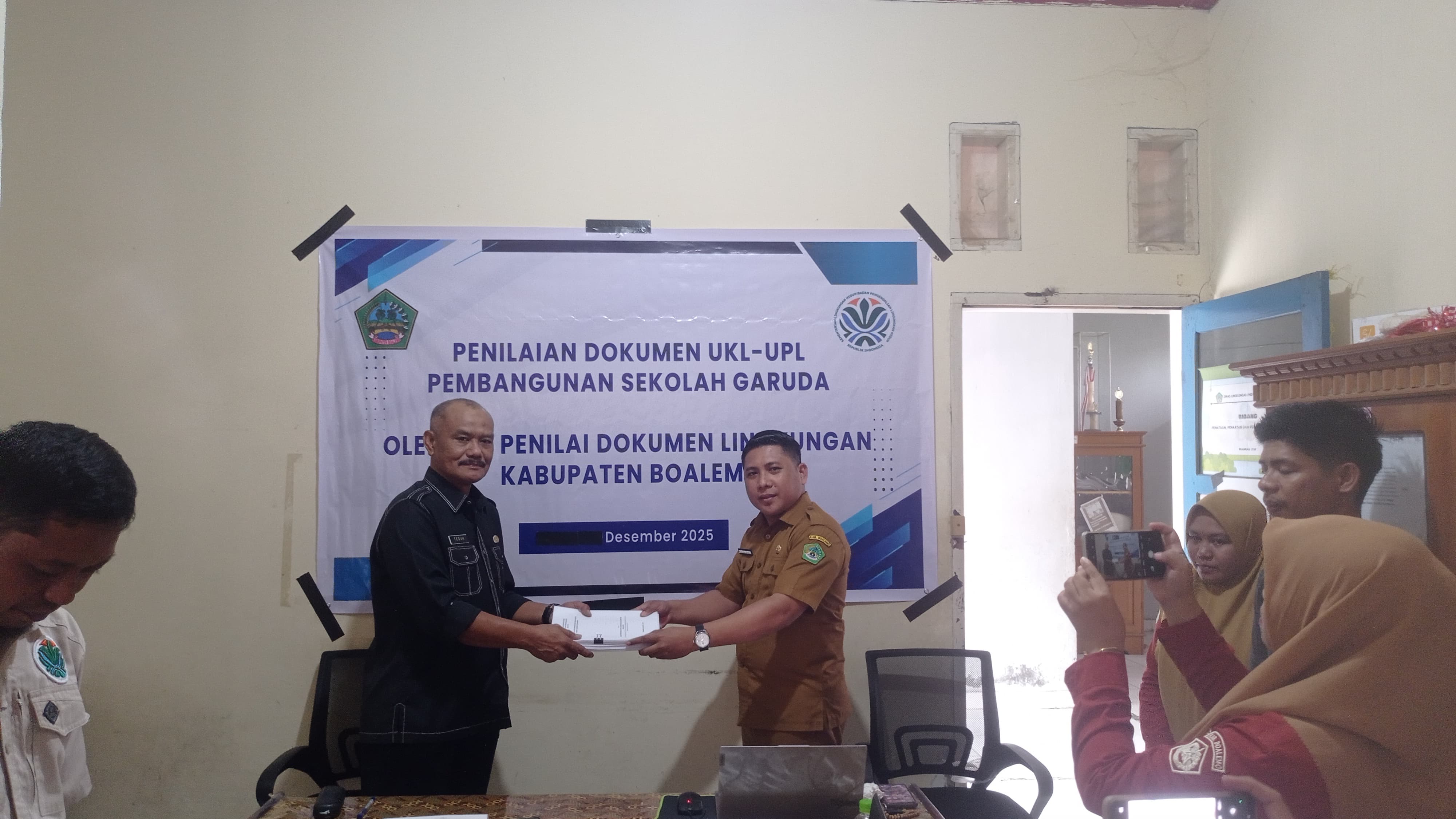 Dalam Rangka Penilaian Dokumen UKL-UPL Pembangunan Sekolah Garuda Oleh Tim Penilai Dokumen Lingkungan Kabupaten Boalemo Tahun 2025