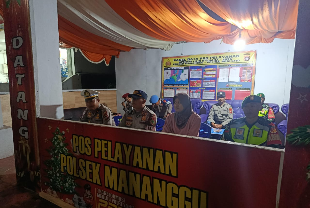 Dalam Rangka Pengamanan Natal 2025 dan Tahun Baru 2026 Kecamatan Mananggu