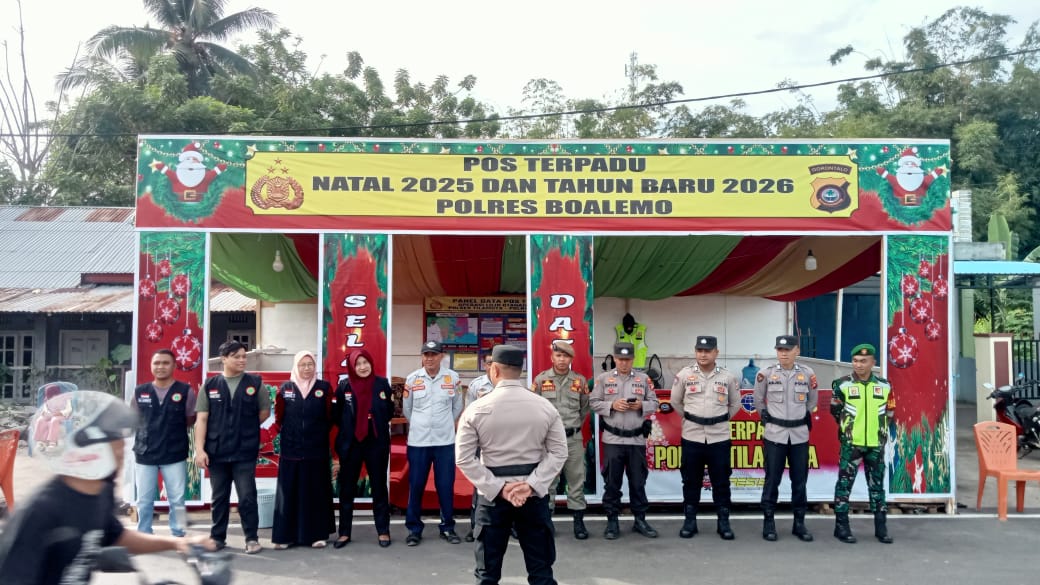 Dalam Rangka Pengamanan Natal 2025 dan Tahun Baru 2026 Kecamatan Tilamuta